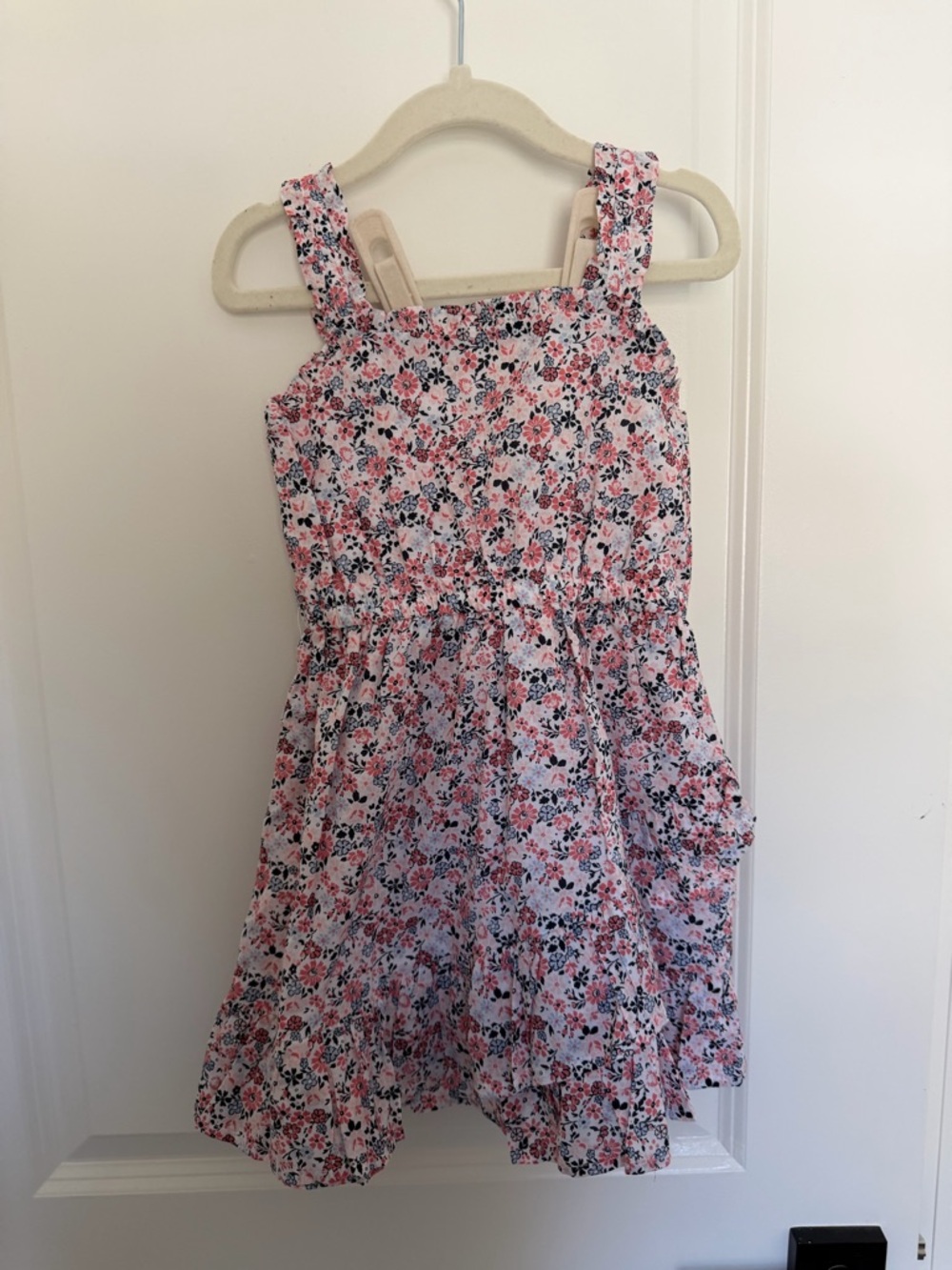 Janie and Jack Pink Floral Smocked Sundress